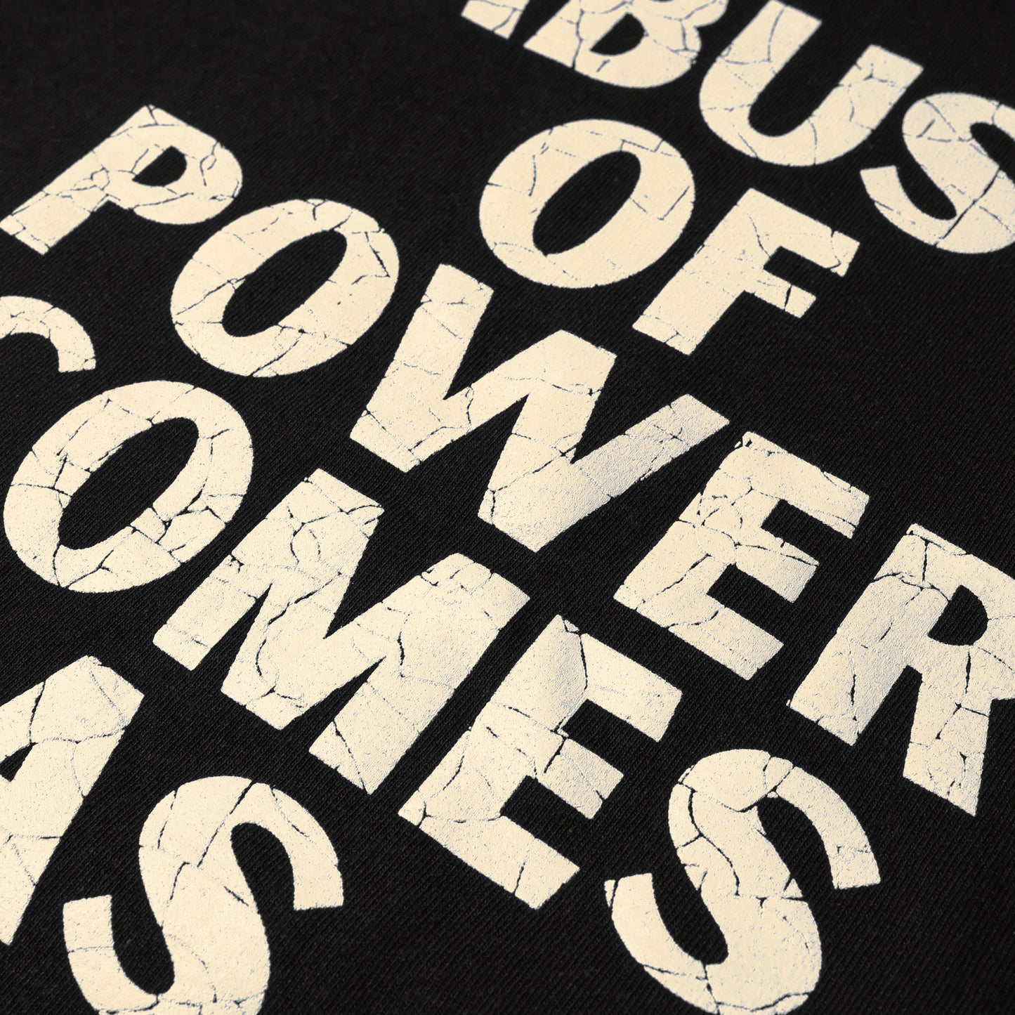 Abuse Of Power Tee Black