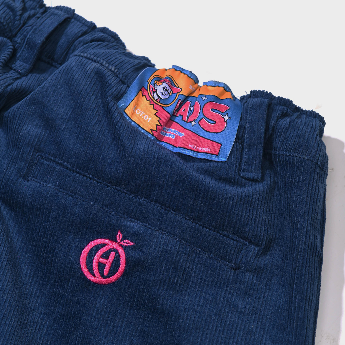 Spread Baggy Cell Pocket Pants Blue