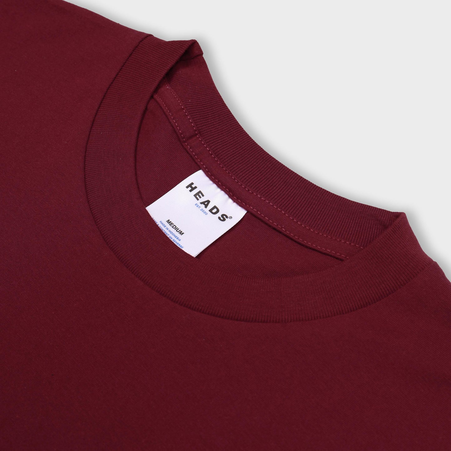 Heads+ Pocket T-Shirt Maroon