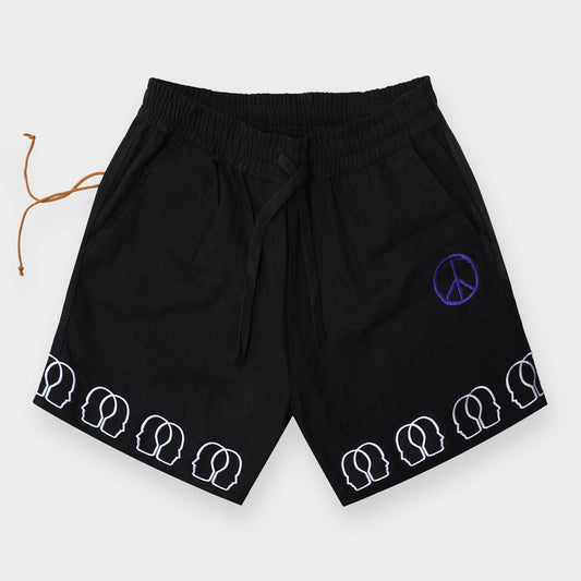 Multi Faces Shorts Black