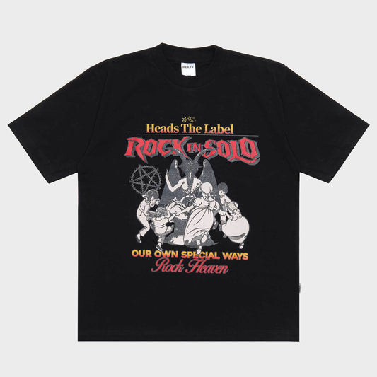 Heads Rock In Solo Tee Black
