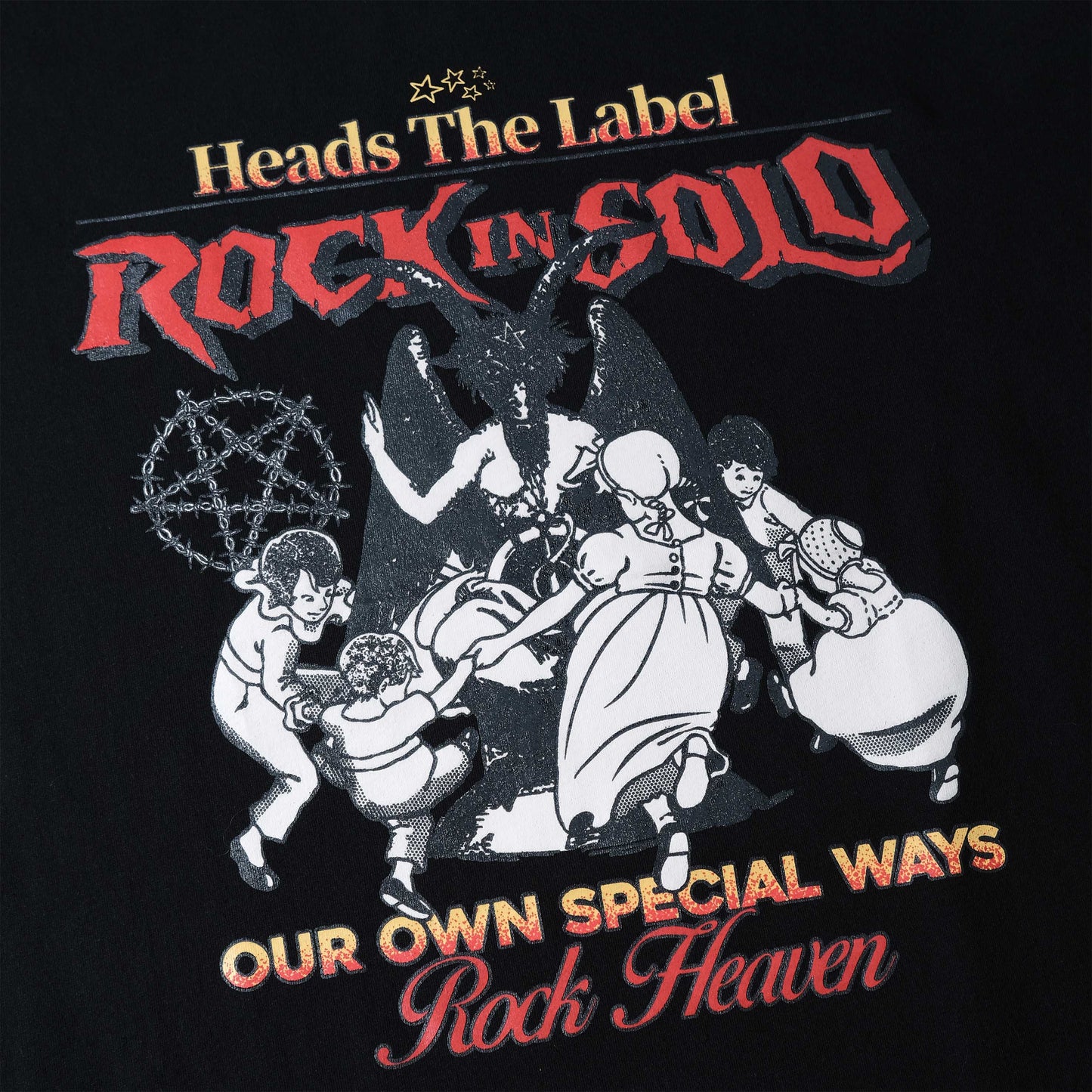 Heads Rock In Solo Tee Black