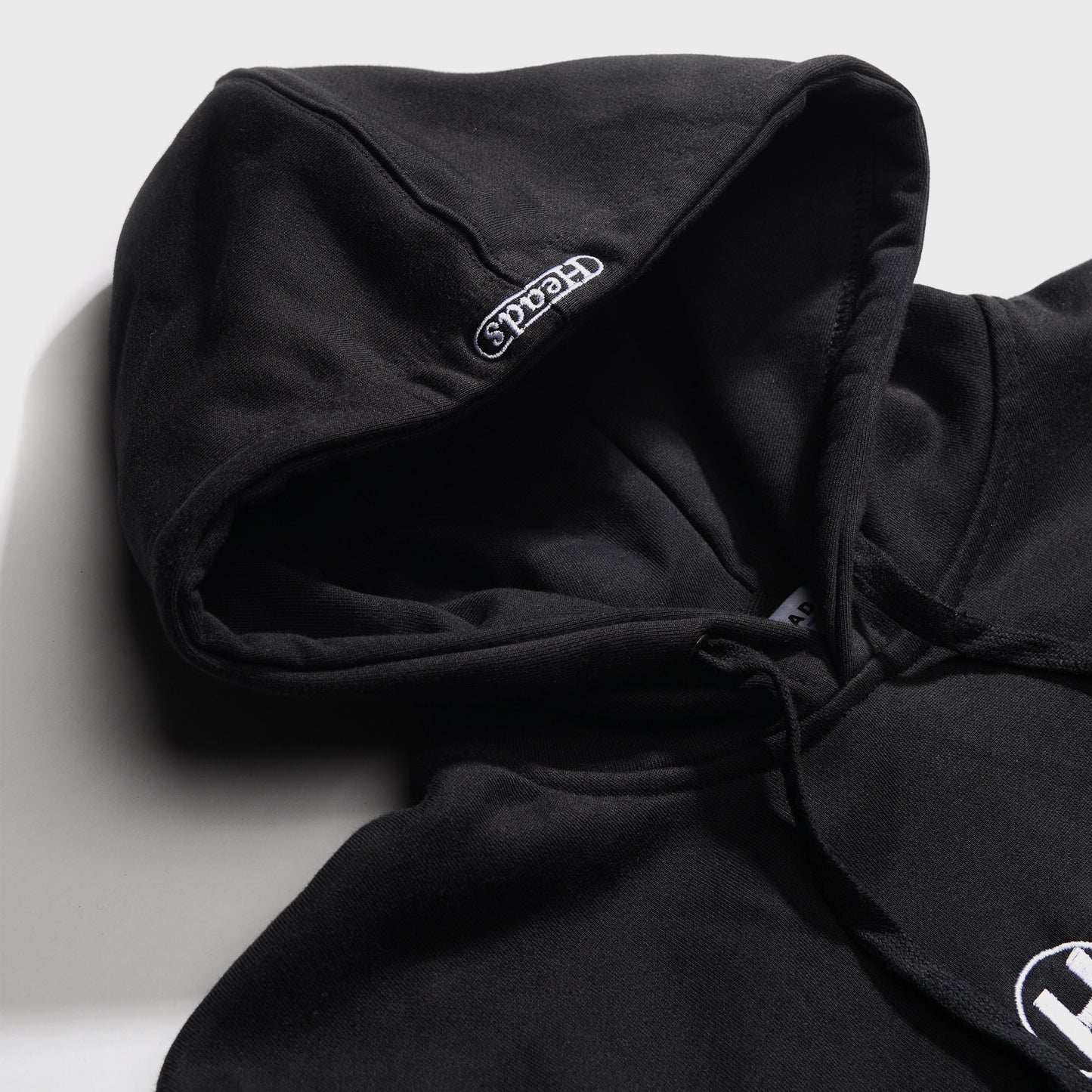 Round H.T.L Pullover Hoodie Black